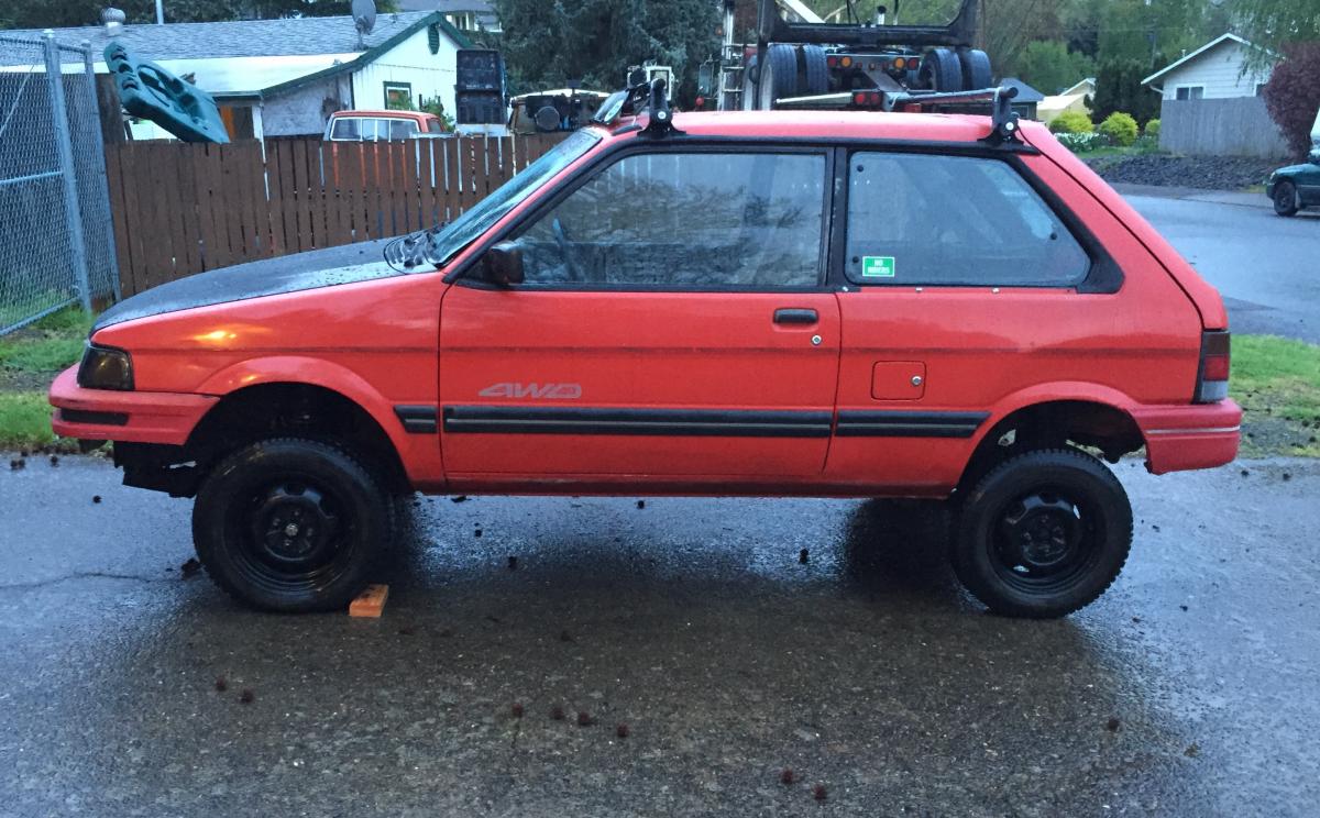 lifted subaru justy